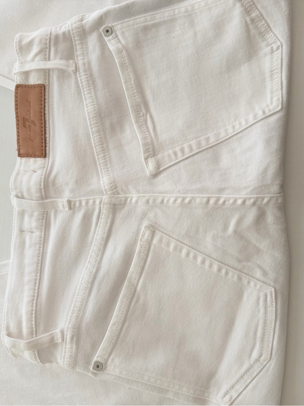 7 For All Mankind White Denim